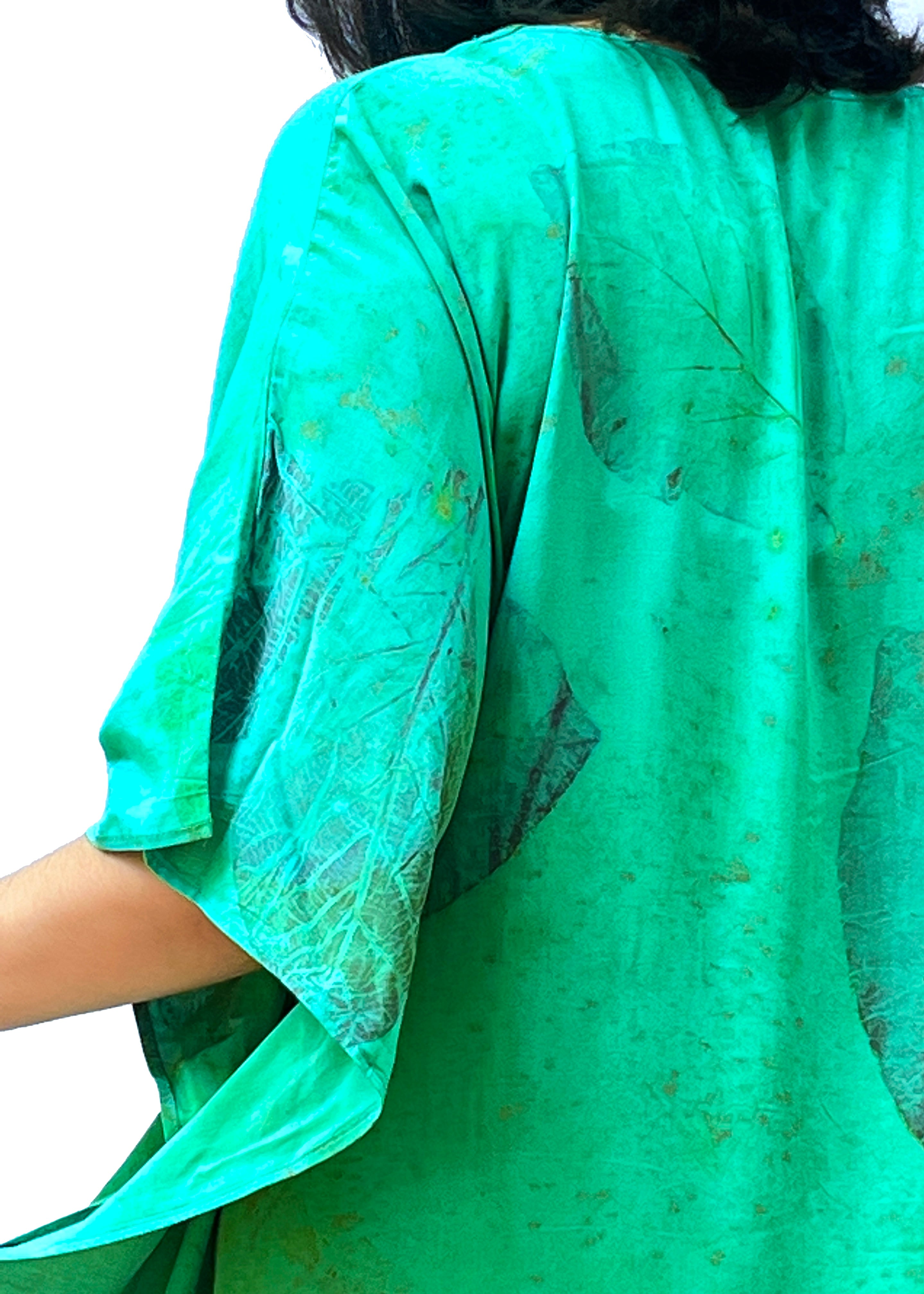 Teak & Kasturi Cotton Kaftan – Hand-Dyed with Nature’s Touch