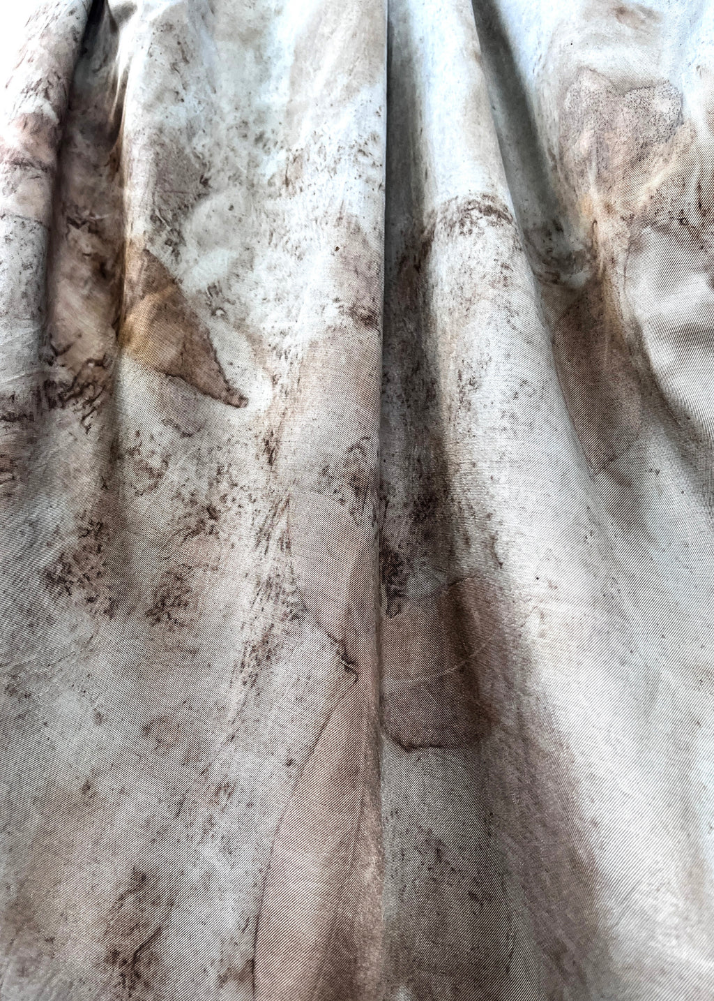 Rangoon Whisper Silk Shawl – Hand-Dyed with Creeper Leaves