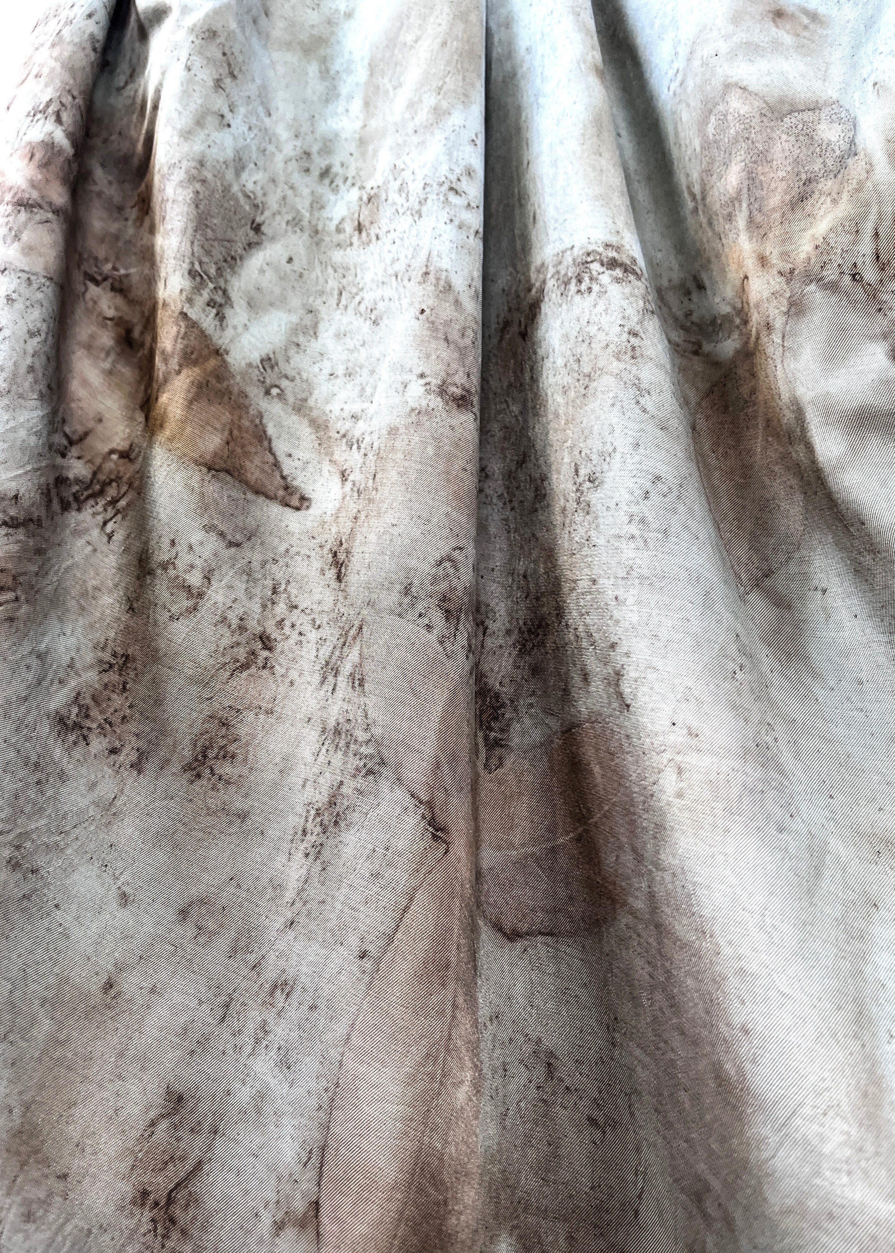 Rangoon Whisper Silk Shawl – Hand-Dyed with Creeper Leaves